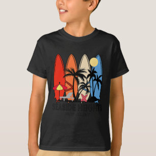 New Jersey Seaside Heights Retro Surfboard Vintage T-Shirt