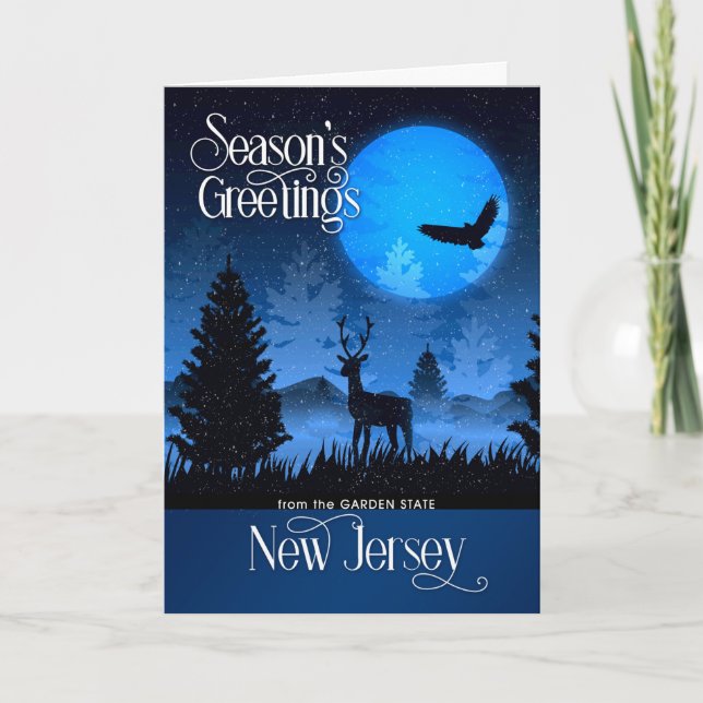 New Jersey Season's Greetings The Garden State Holiday Card (Front)