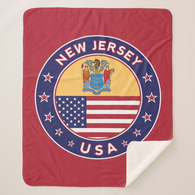 New Jersey Sherpa Blanket (Front)