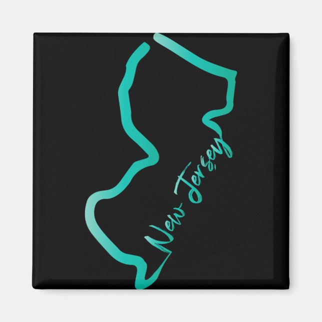 New Jersey Shirt Jersey Graphic Tees For Women. Me Magnet (Front)