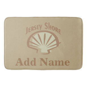 New Jersey Shore,, add text Bath Mat