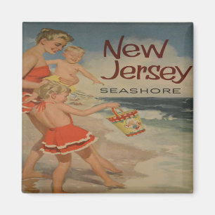 new jersey shore vintage tourist vacation  magnet