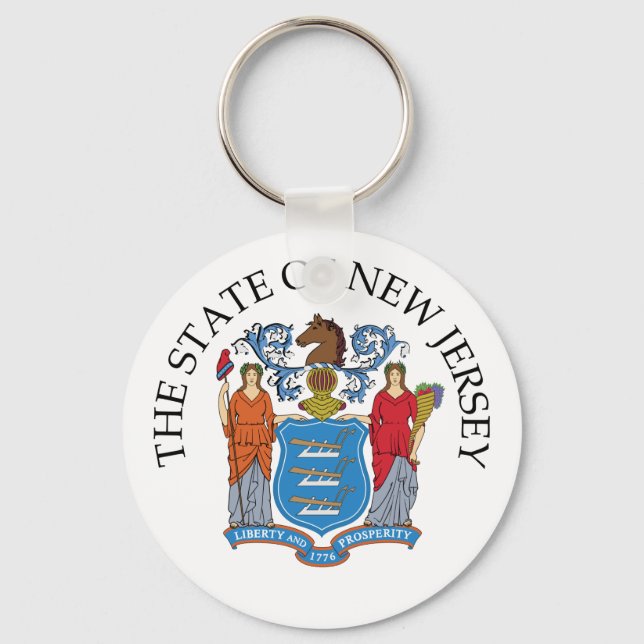 New Jersey sign Key Ring (Front)