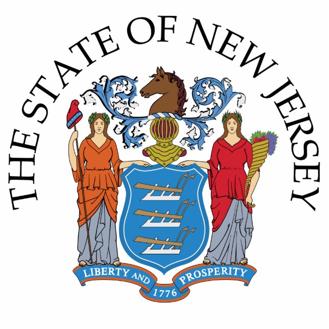 New Jersey sign Standing Photo Sculpture (Front)