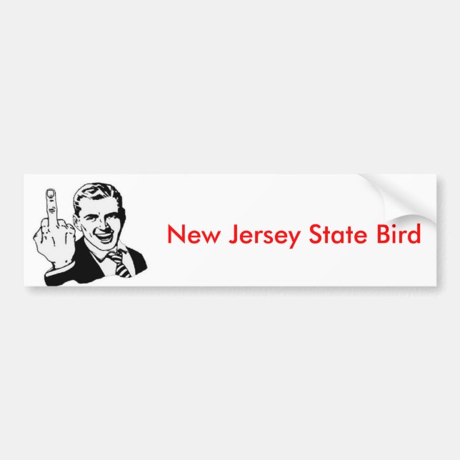 New Jersey State Bird Bumper Sticker (Front)