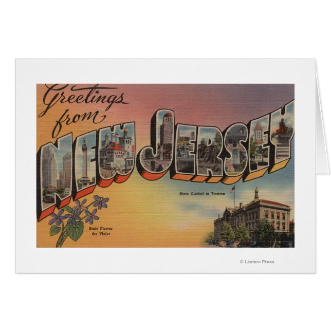 New Jersey (State Capital/Flower) (Front Horizontal)