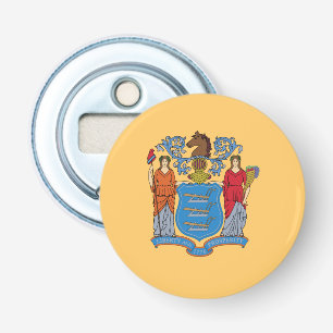 New Jersey State Flag Bottle Opener
