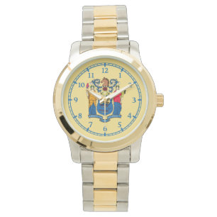 New Jersey State Flag Dial Design Watch