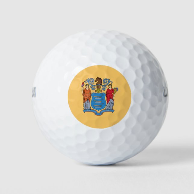 New Jersey State Flag Golf Balls (Front)