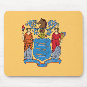 New Jersey State Flag Mouse Mat