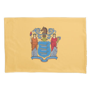 New Jersey State Flag Pillowcase