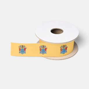 New Jersey State Flag Satin Ribbon