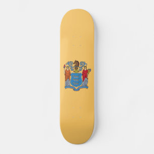 New Jersey State Flag Skateboard