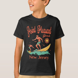New Jersey Surfer Point Pleasant Beach Nj Surfing  T-Shirt
