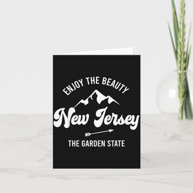 New Jersey - The Garden State - Enjoy The Beauty  Card (Front)