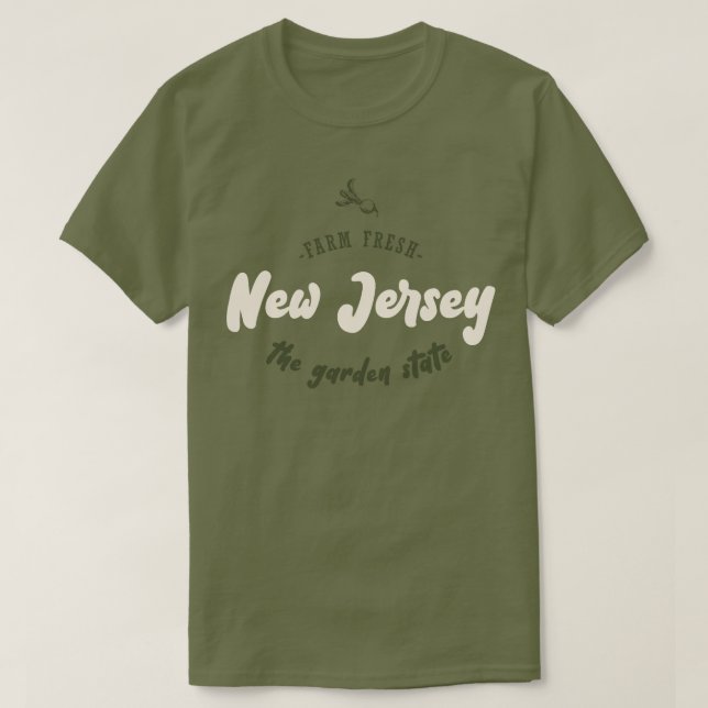 New Jersey - The Garden State - Farm Fresh T-Shirt (Design Front)