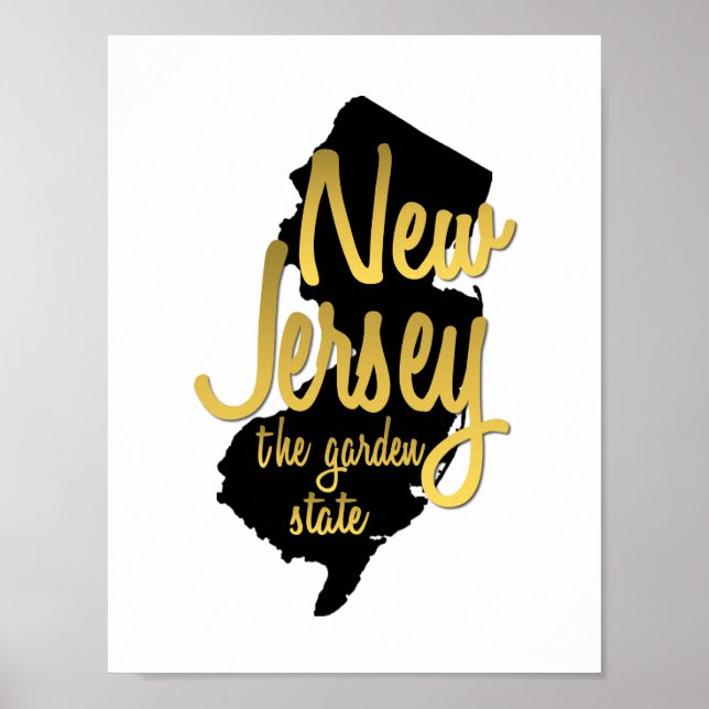 New Jersey The Garden State Poster (Front)