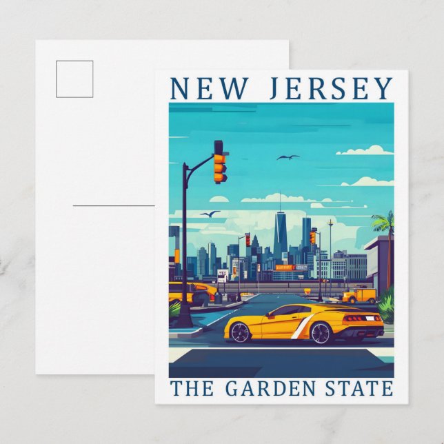 New Jersey the Garden State USA Travel Place Postcard (Front/Back)