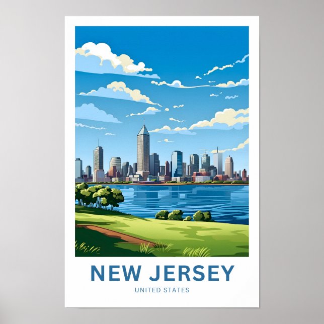 New Jersey United States Travel Poster (Front)