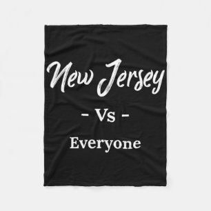 New Jersey Vs Everyone  Fleece Blanket