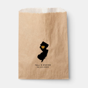 New Jersey Wedding Favour Treat Sacks, Gift Bags