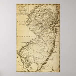 New JerseyPanoramic MapNew Jersey Poster