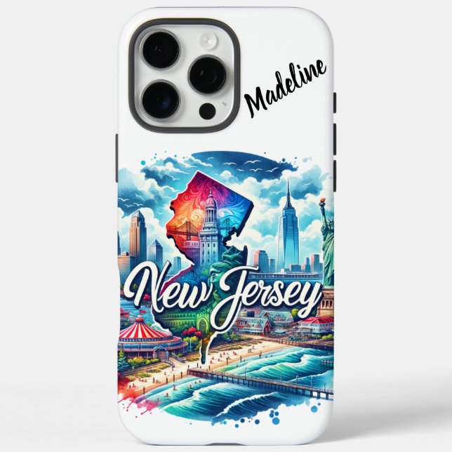 New Jersey's vibrant attractions along the coast Case-Mate iPhone Case (Back)