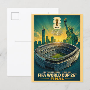 new jersy staduim new york football 2026 gifts postcard