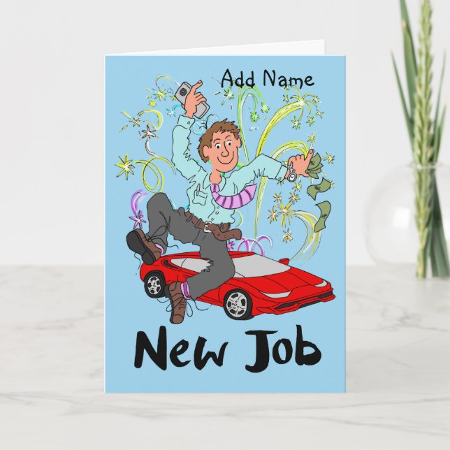 New Job Card For A Man (Front)
