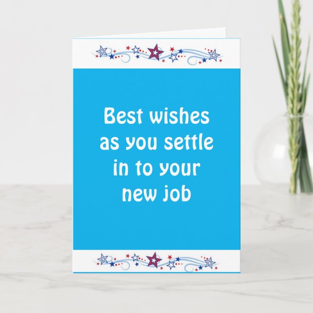 **NEW JOB CONGRATULATIONS** CARD (Front)