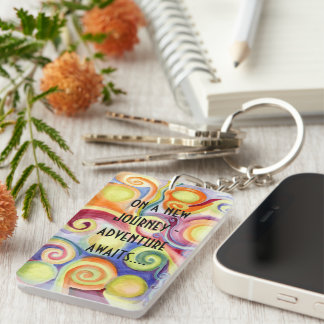 New job, new home, new attitude?!! key ring