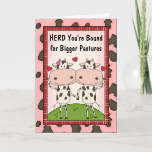 New Job or Promotion Congratulations - Cows Card