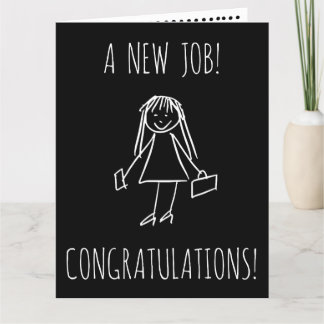 New Job | Woman | Greeting Card