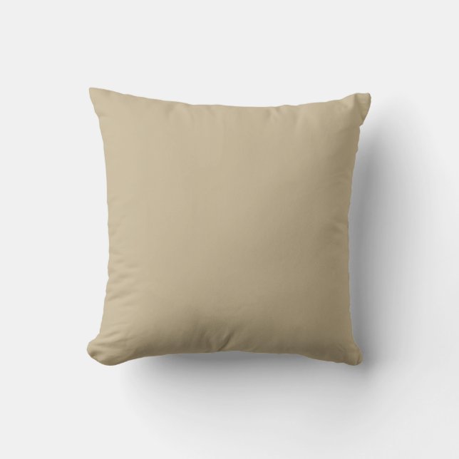 New Khaki Sand Solid Couch Pillow Gift (Front)