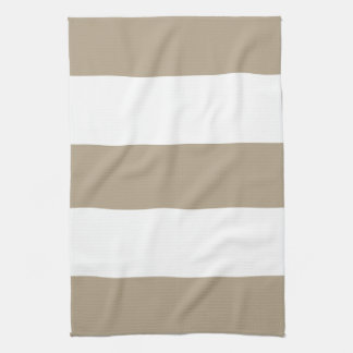 New Khaki & White Stripe Kitchen Towel Gift