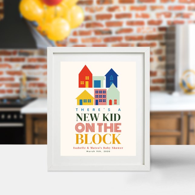 New Kid On The Block 6 Neutral Homes Baby Shower Poster (Creator Uploaded)