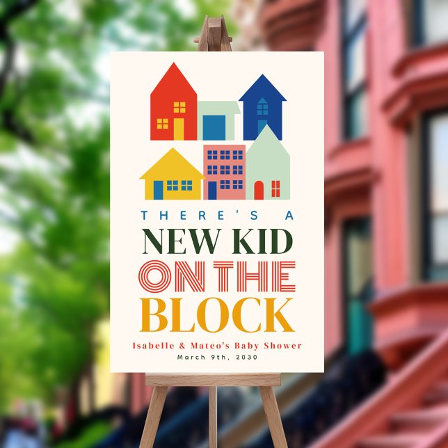 New Kid On The Block 6 Neutral Homes Baby Shower Poster (Creator Uploaded)