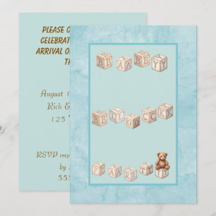 NEW KID ON THE BLOCK BABY SHOWER INVITATION