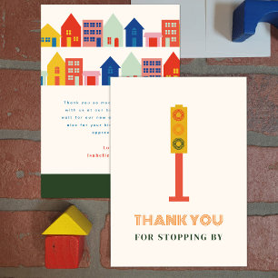 New Kid On The Block Baby Shower Thank You Card