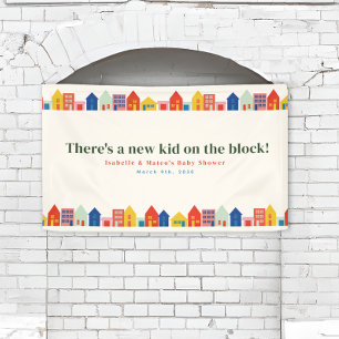 New Kid On The Block Neighbourhood Baby Shower Banner