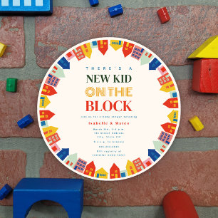 New Kid On The Block Neighbourhood baby Shower Invitation