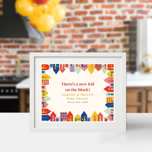 New Kid On The Block Neighbourhood Baby Shower Poster (Creator Uploaded)