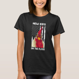 New Kid On The Flock Usa Chicken Farm Kids Boys Gi T-Shirt