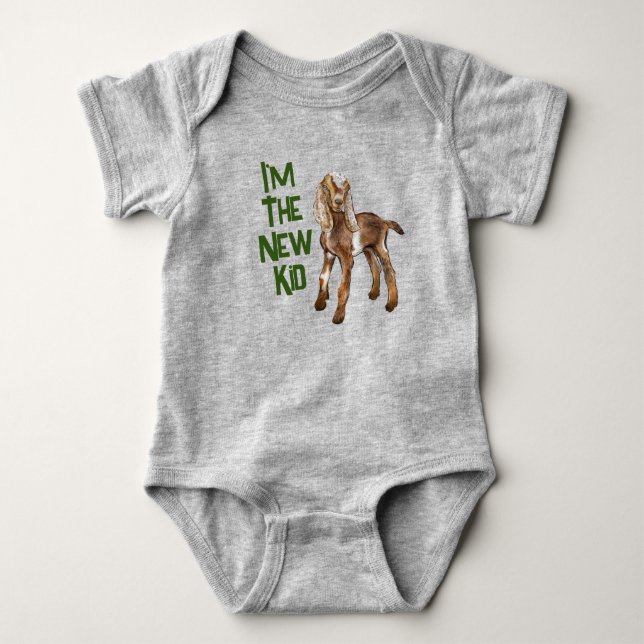 "New Kid" Onsie Baby Bodysuit (Front)