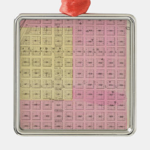 New Kiowa, Sun City, Stanley, and Holliday, Kansas Metal Tree Decoration