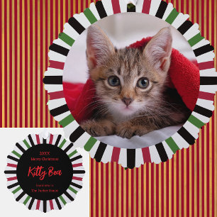 New Kitty in the House Christmas Tree Decoration Card