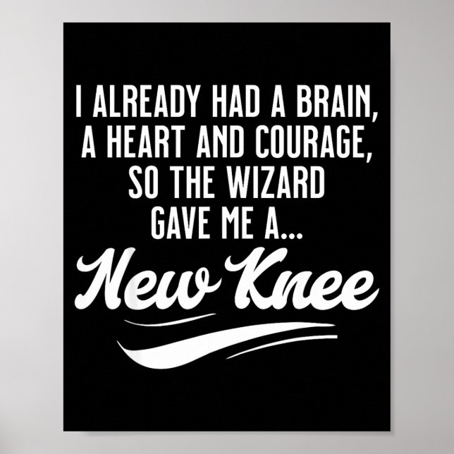 New Knee Funny Wizard Knee Replacement Surgery Rec Poster (Front)