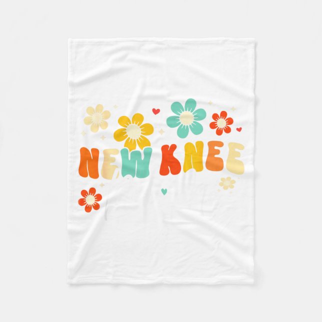 New Knee New Funny Knee Replacement Surgery Fleece Blanket (Front)