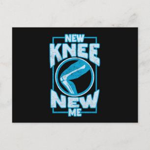 New Knee New Me Knee Replacement Postcard