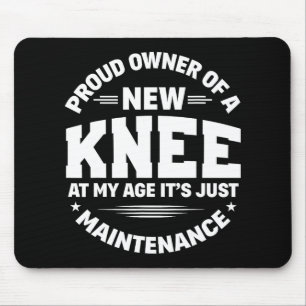 New Knee Replacement Surgery Get Well Recovery Gag Mouse Mat